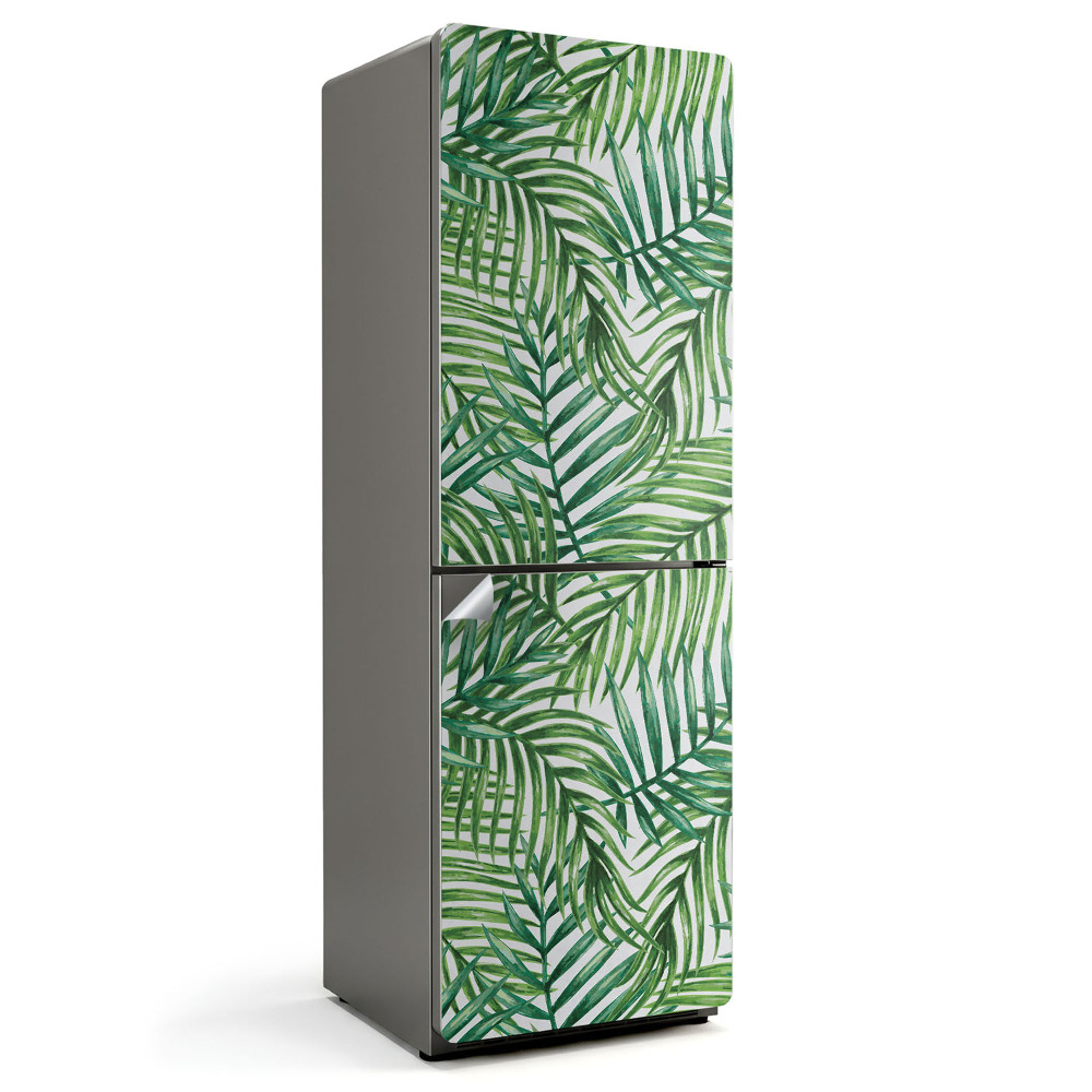 Nálepka na chladničku Listy v tropickom vzore