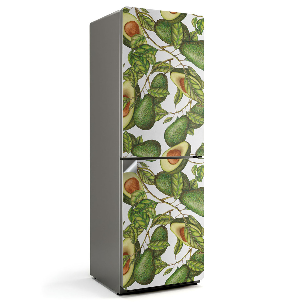 Nálepka na chladničku Vzor avokáda a listov