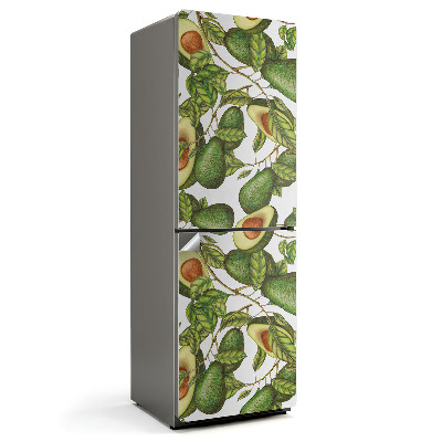 Nálepka na chladničku Vzor avokáda a listov