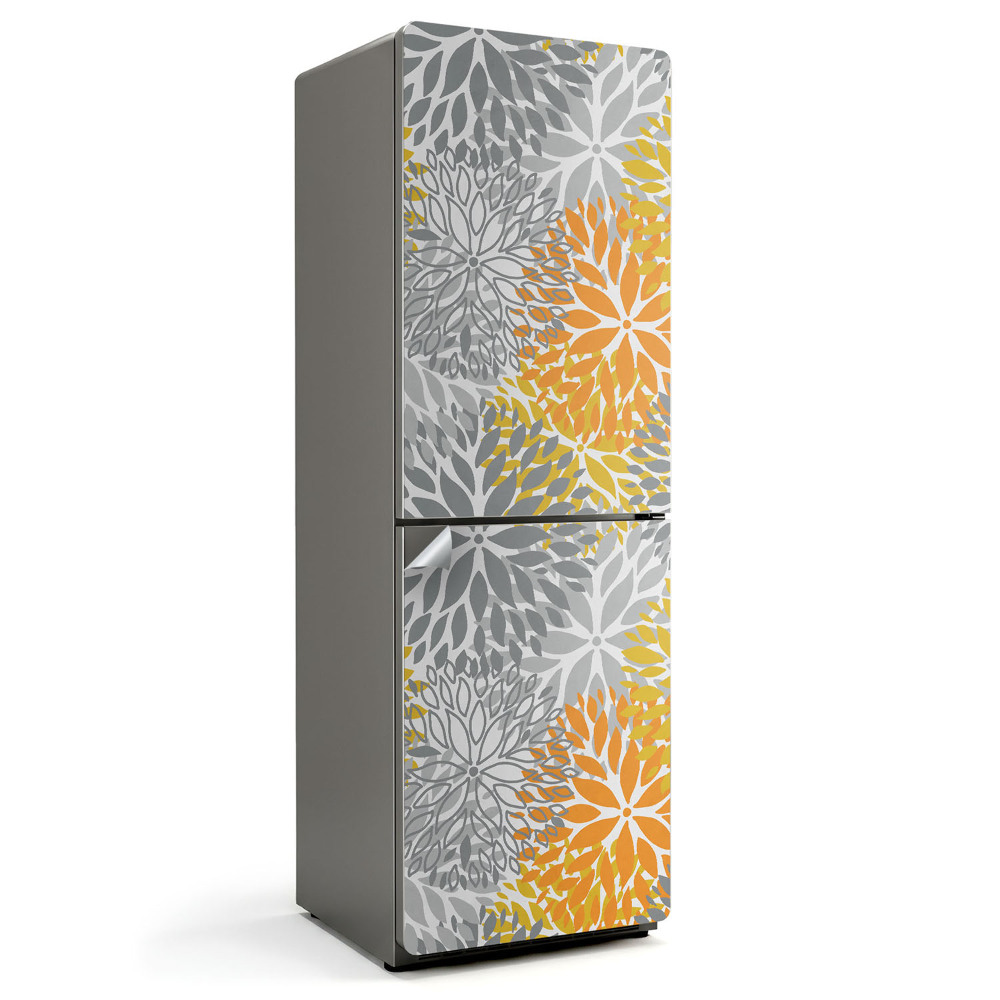 Nálepka na chladničku Geometrické vzory rastlín