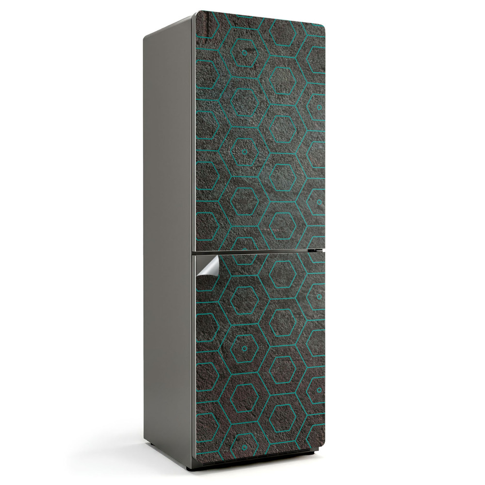 Nálepka na chladničku Jemný šesťuholníkový vzor