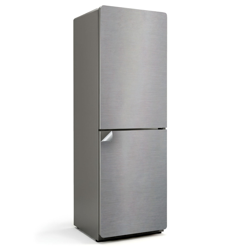 Samolepiaca nálepka na chladničku Kovová textúra s čiarami