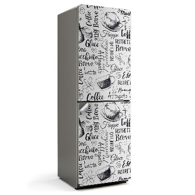 Samolepiaca nálepka na chladničku Dizajn šálok kávy