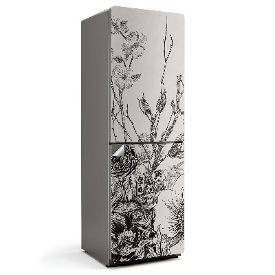 Samolepiaca nálepka na chladničku Kvetinový vzor s konármi