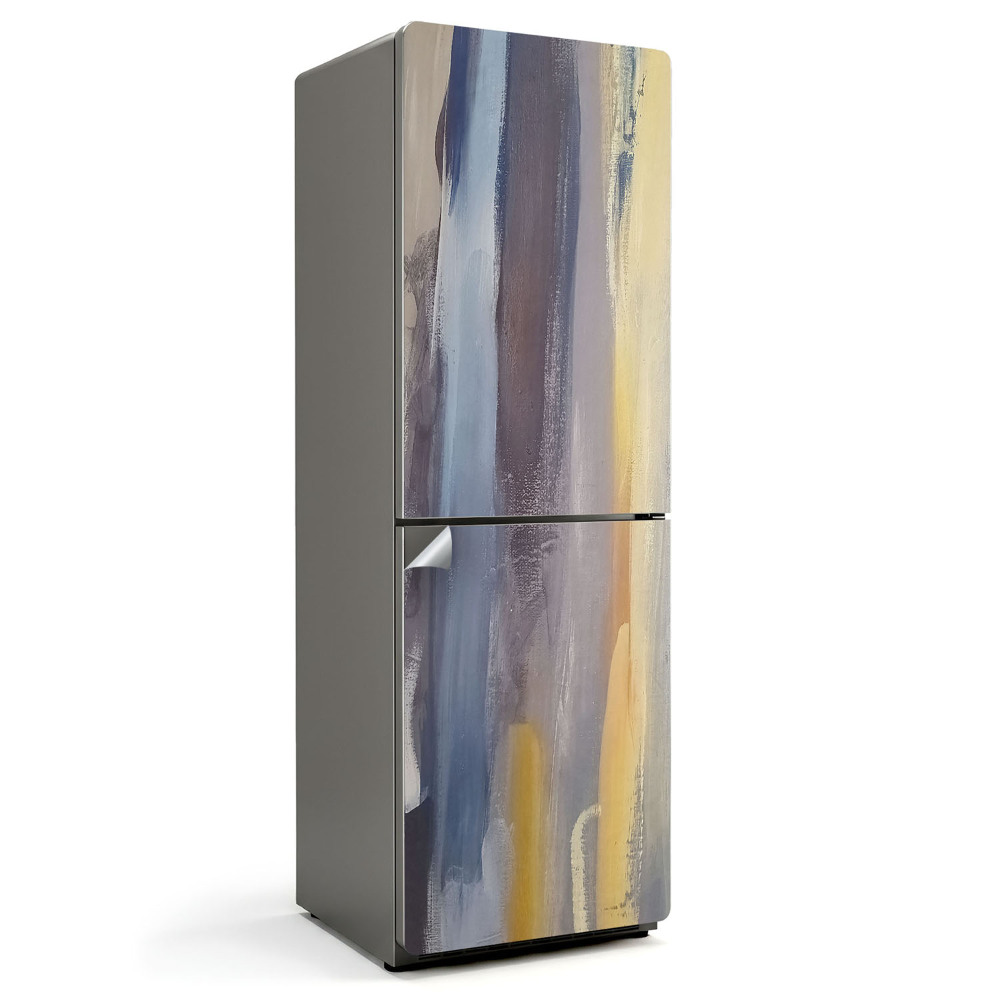 Nálepka na chladničku Abstraktné pruhy farby