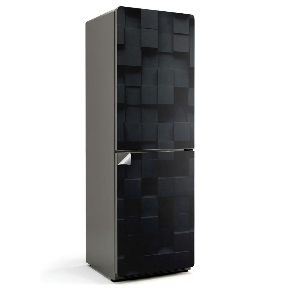 Samolepiaca nálepka na chladničku Systém 3D kocky