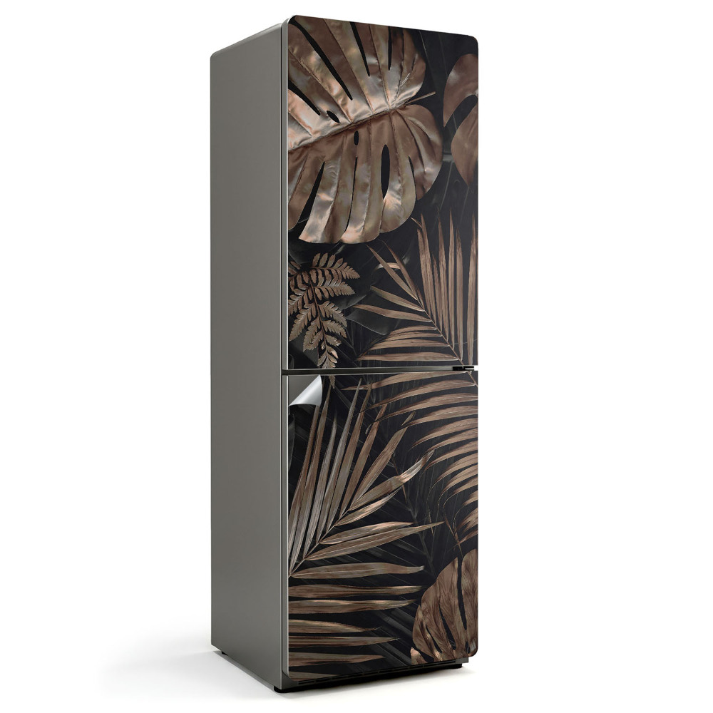 Samolepiaca nálepka na chladničku Listy v elegantnom vzore