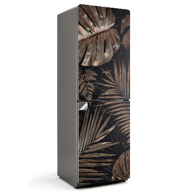 Samolepiaca nálepka na chladničku Listy v elegantnom vzore