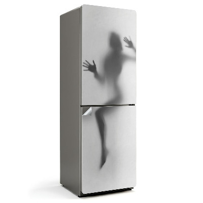 Nálepka na chladničku Zahmlená silueta v pohybe