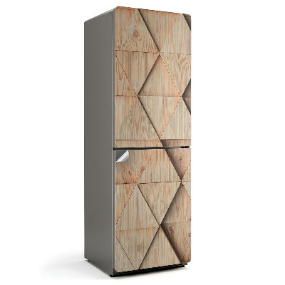 Fototapeta na chladničku Geometria drevených vzorov