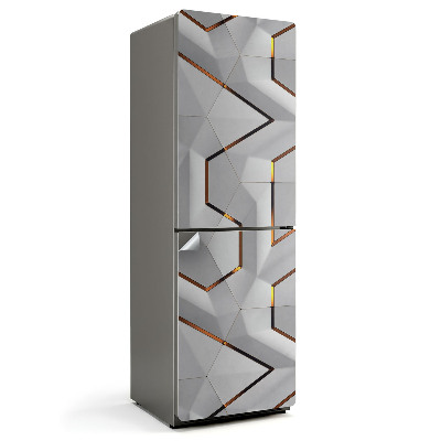 Nálepka na chladničku Abstraktný 3D vzor