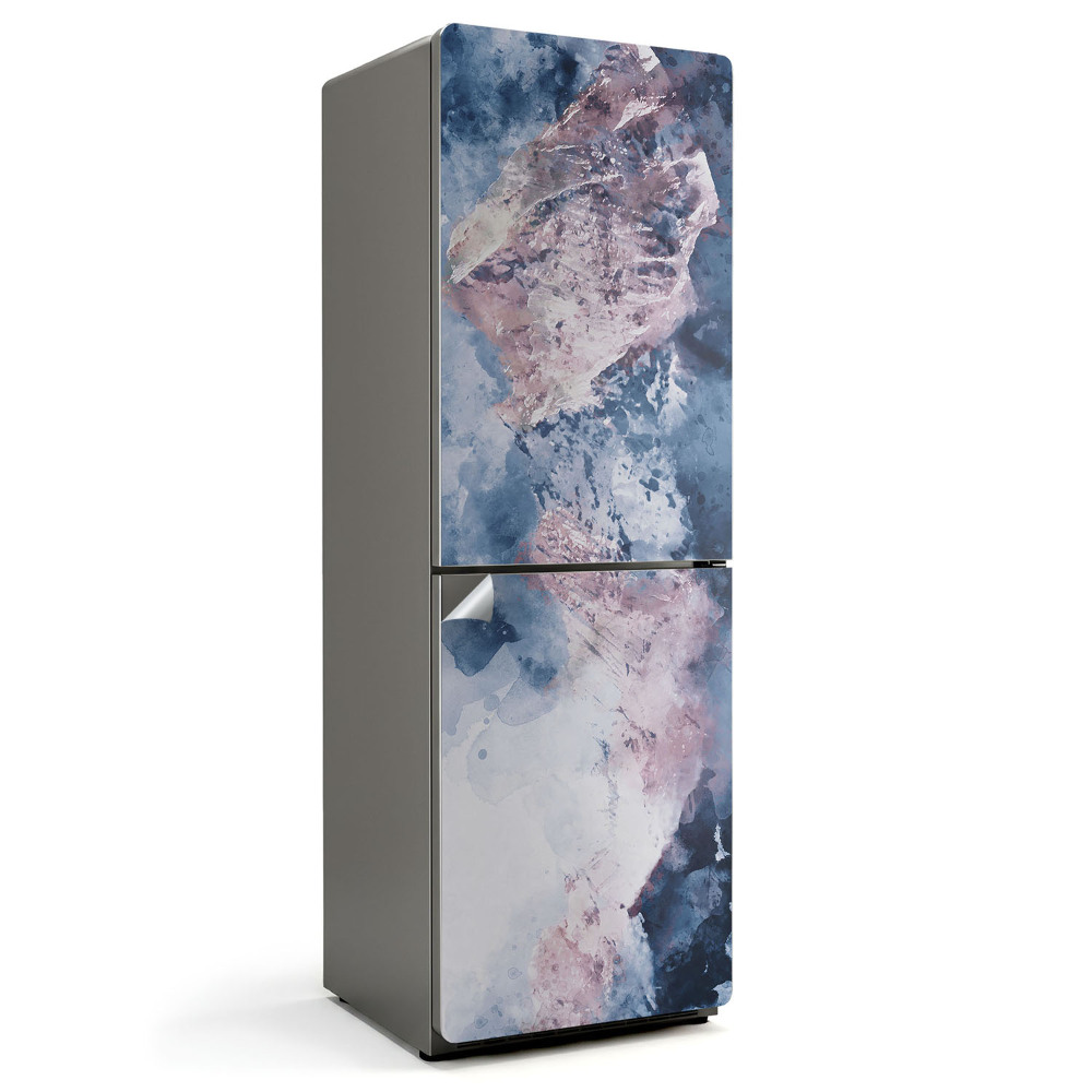 Samolepiaca nálepka na chladničku Abstraktný akvarelový vzor