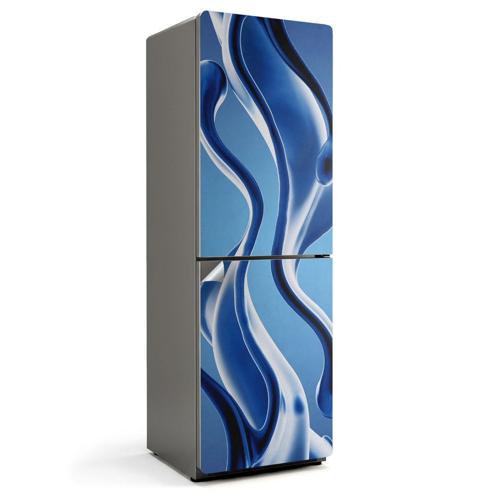 Fototapeta na chladničku Tekuté vlny a tvary