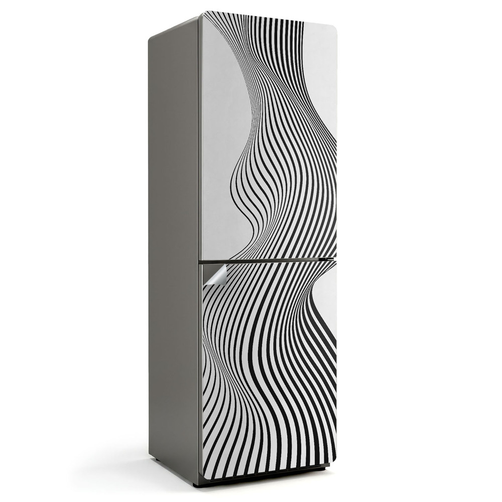 Nálepka na chladničku Dynamické viacriadkové vlny