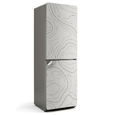 Fototapeta na chladničku Abstraktné vlnovky