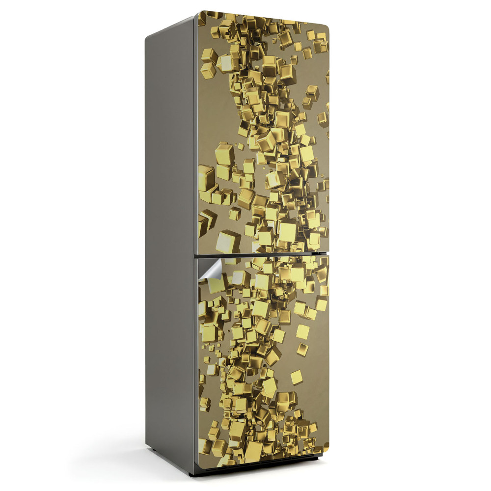 Samolepiaca nálepka na chladničku Dynamické 3D bloky