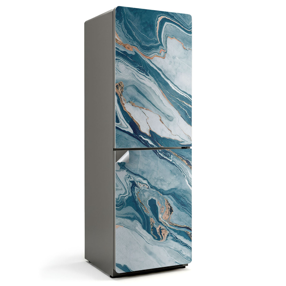 Samolepiaca nálepka na chladničku Abstraktné vlny v pohybe