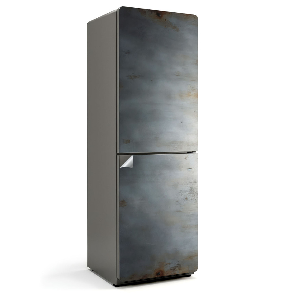 Fototapeta na chladničku Kovová textúra so škrabancami