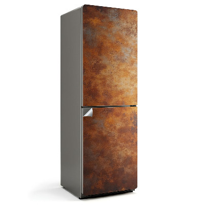 Nálepka na chladničku Kovová textúra s hrdzou