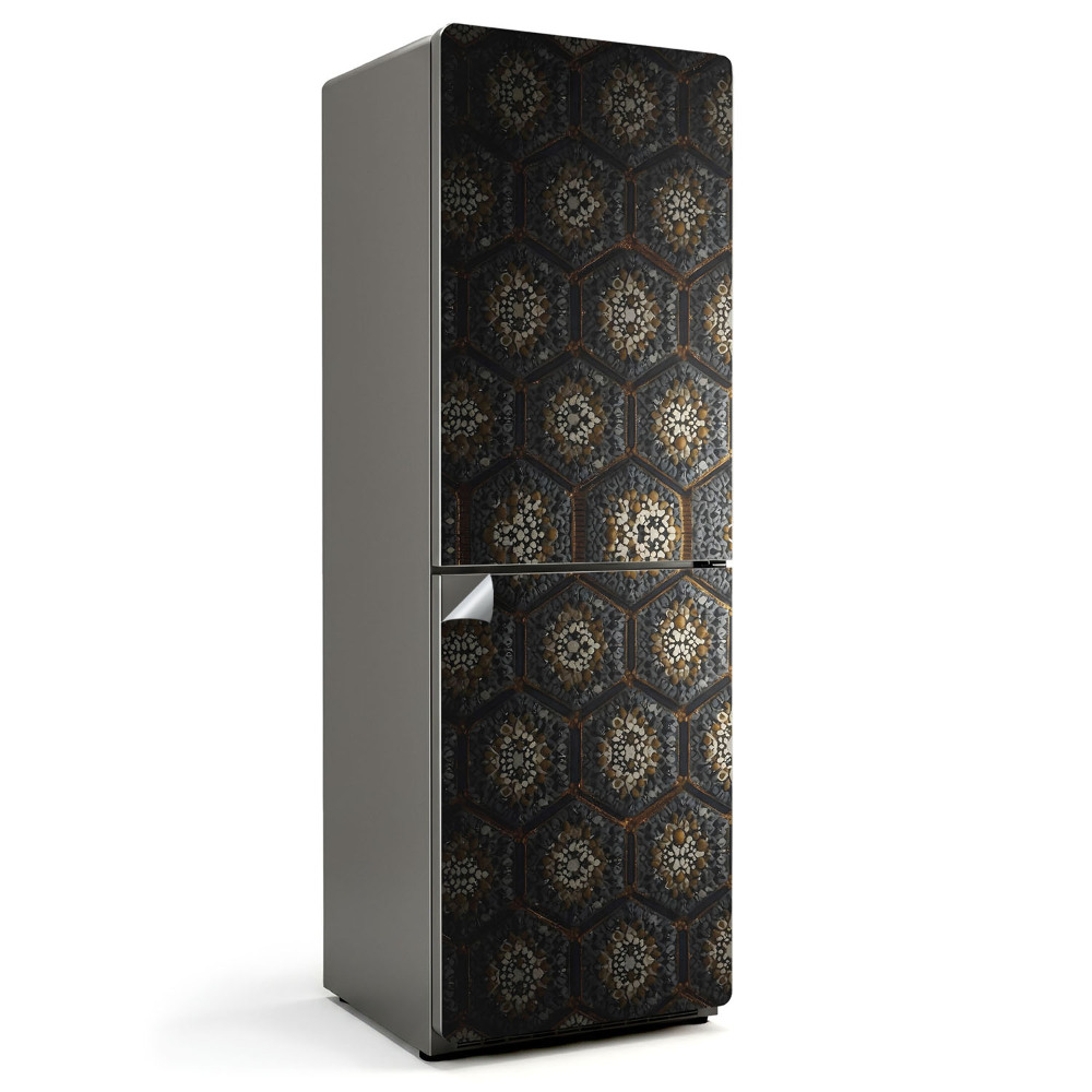 Nálepka na chladničku Šesťhranný vzor s detailmi