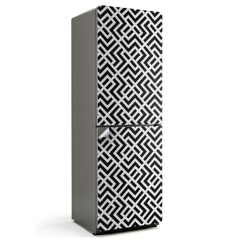 Samolepiaca nálepka na chladničku Dynamický geometrický vzor