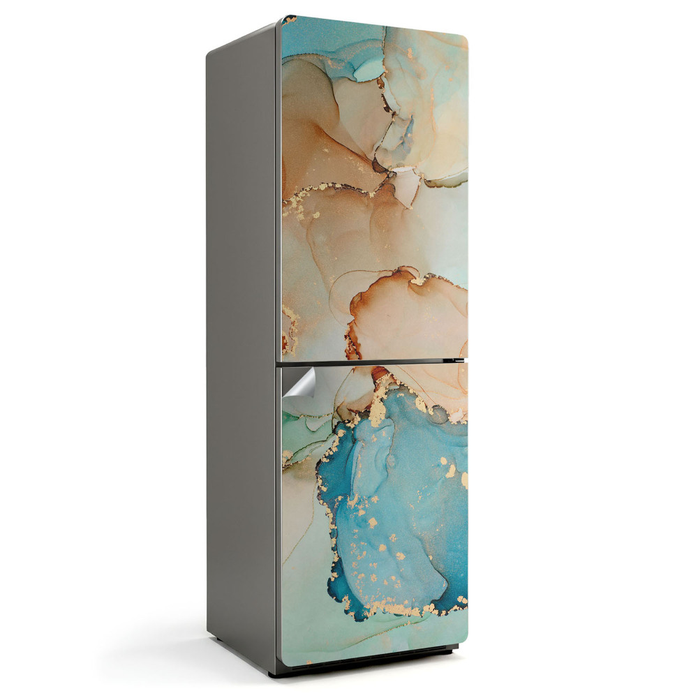 Samolepiaca nálepka na chladničku Abstraktné tekuté škvrny