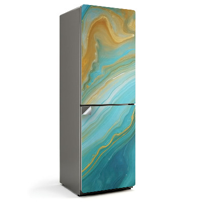 Fototapeta na chladničku Abstraktné farebné vlny