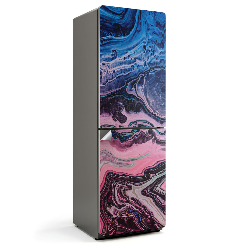 Samolepiaca nálepka na chladničku Abstraktné vlny v pohybe