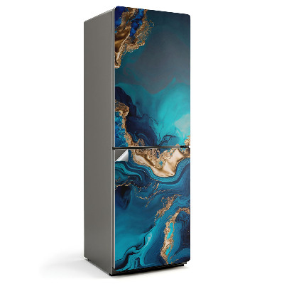 Samolepiaca nálepka na chladničku Abstraktné vlny a škvrny