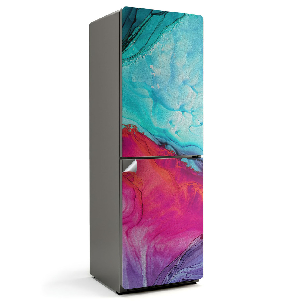 Nálepka na chladničku Abstraktný vzor tekutiny