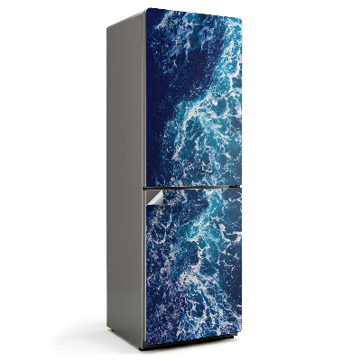 Samolepiaca nálepka na chladničku Dynamické vodné vlny