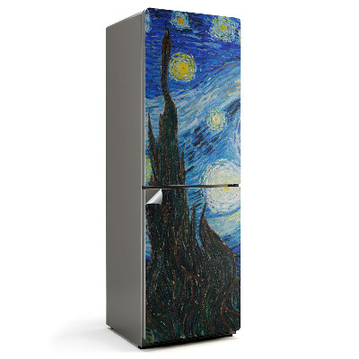 Samolepiaca nálepka na chladničku Nočná krajina s hviezdami