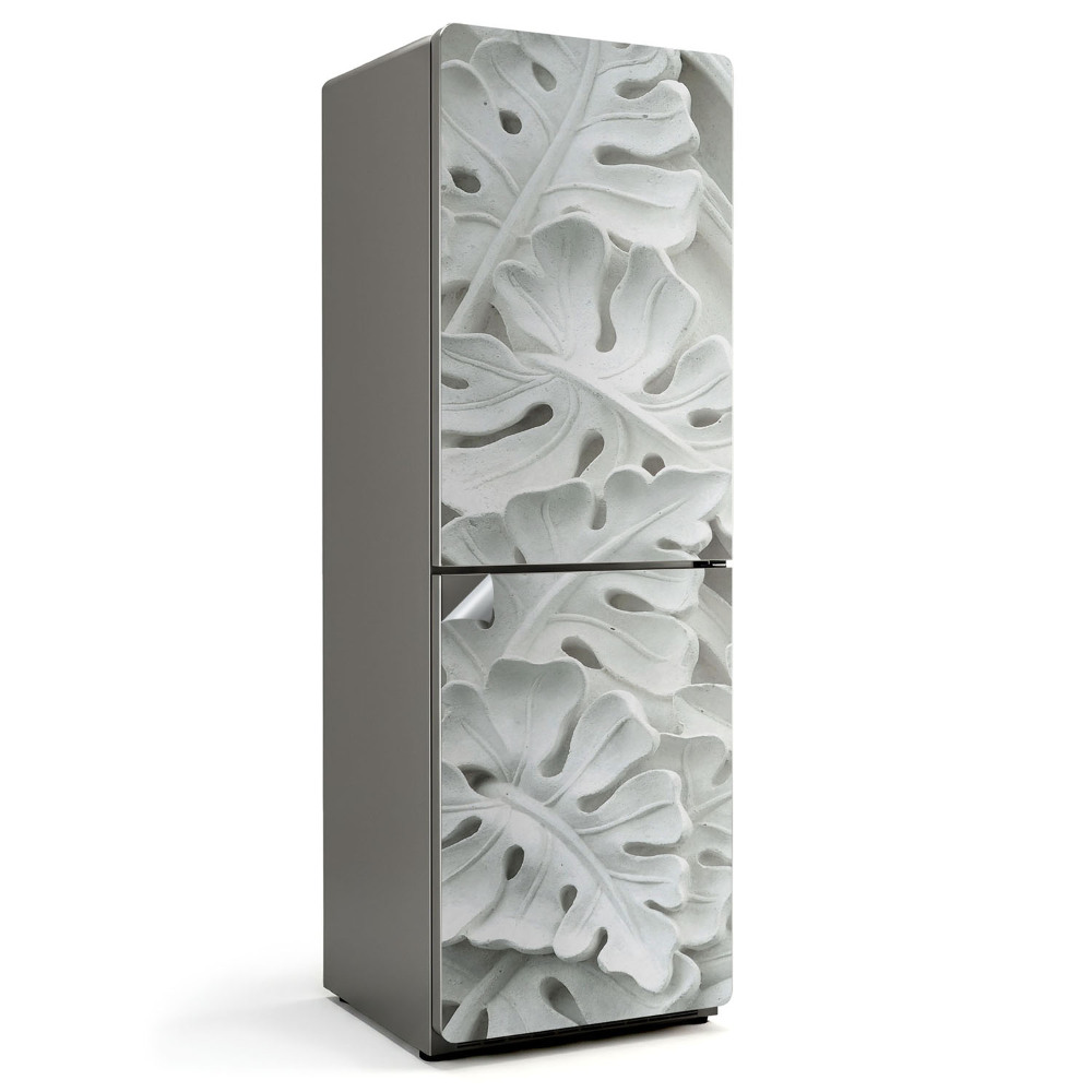 Nálepka na chladničku Reliéfny vzor listov