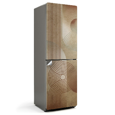 Samolepiaca nálepka na chladničku Abstraktné línie a tvary