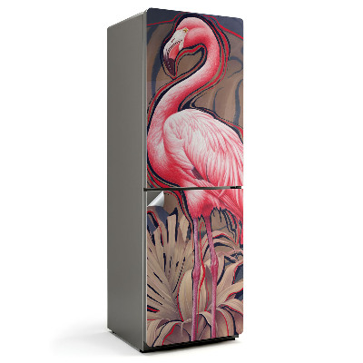 Nálepka na chladničku Majestátny plameniak v trópoch