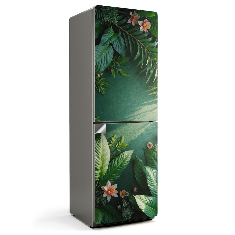 Samolepiaca nálepka na chladničku Kvetinový listový prírodný vzor