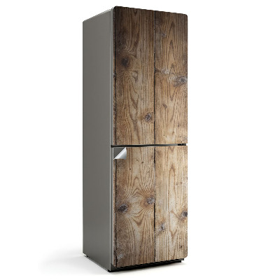 Nálepka na chladničku Vertikálne drevené dosky