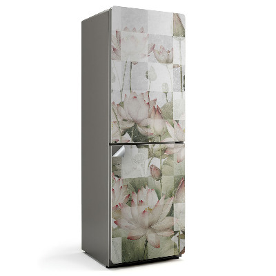 Fototapeta na chladničku Ľalie na šachovnici