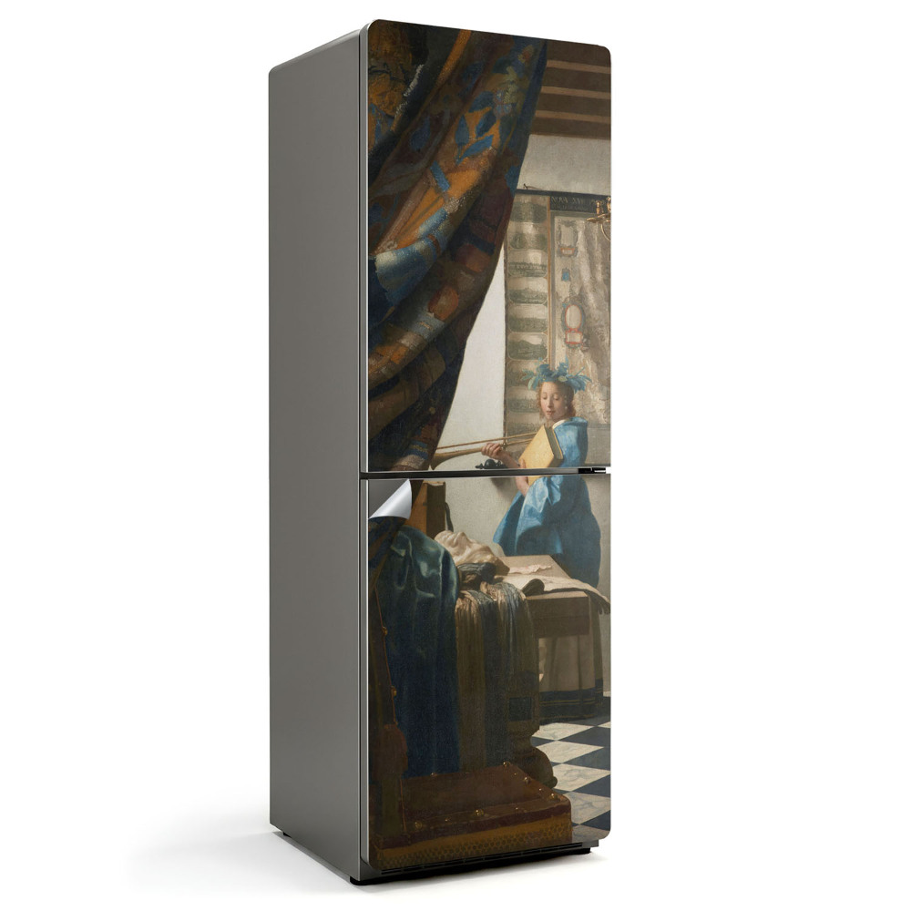 Nálepka na chladničku Alegória obrazu od Jana Vermeera
