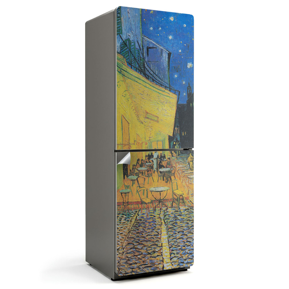 Fototapeta na chladničku Nočná kaviareň Van Gogh
