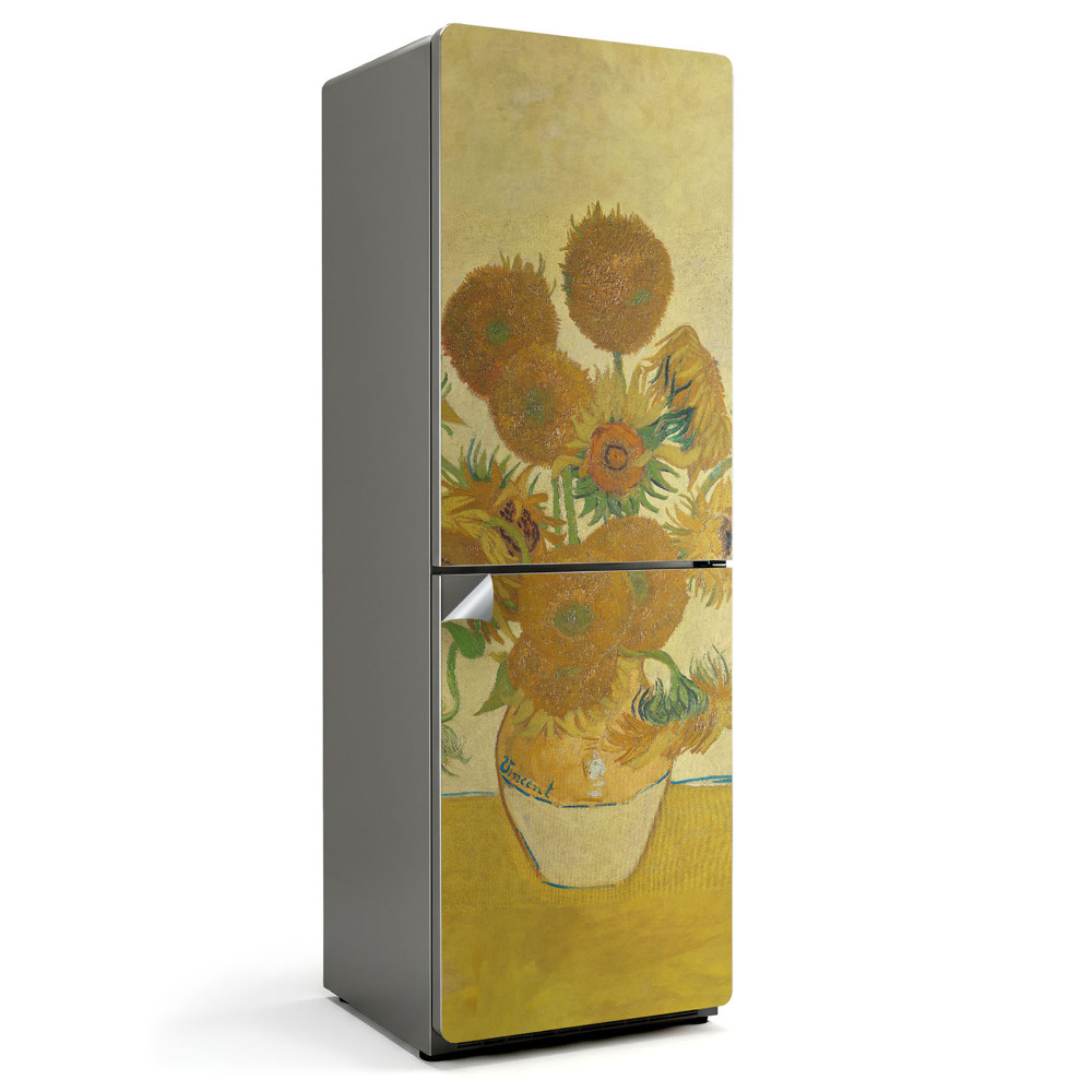 Nálepka na chladničku Slnečnice Van Gogh