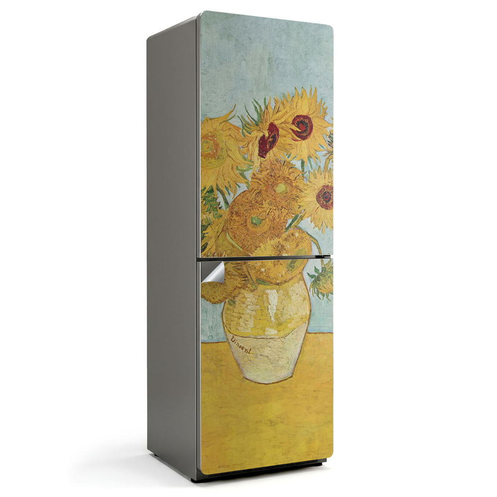 Samolepiaca nálepka na chladničku Slnečnice Van Gogh