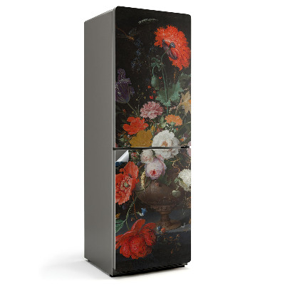 Samolepiaca nálepka na chladničku Kvetinová kytica vo váze