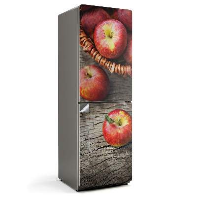 Nálepka na chladničku Jablká v prútenom košíku