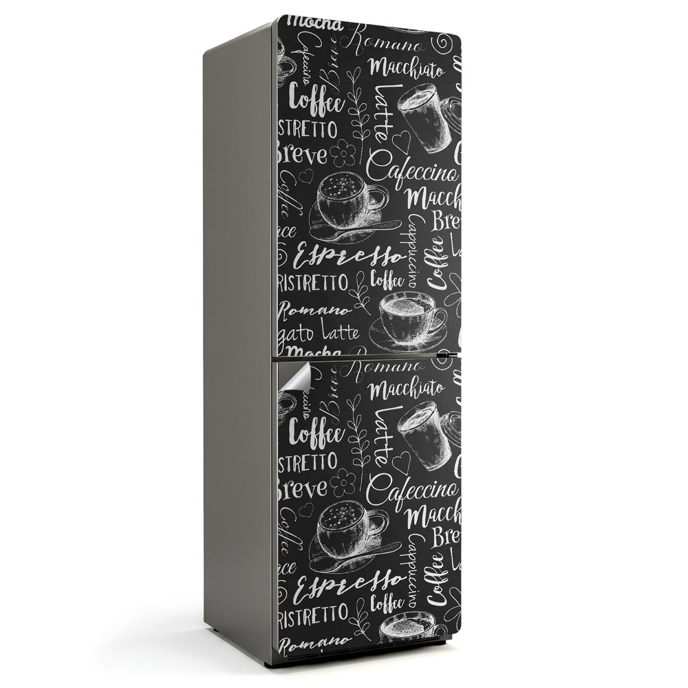 Nálepka na chladničku Dizajn šálok kávy