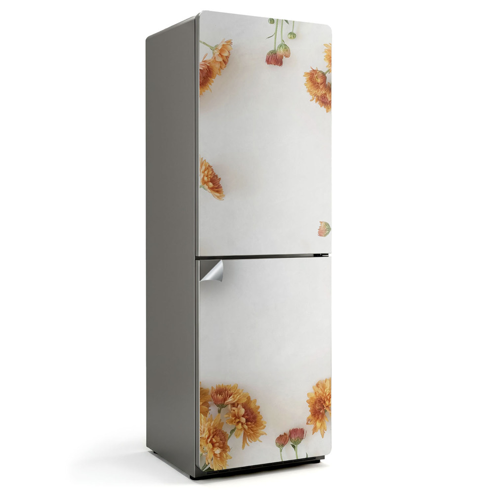 Nálepka na chladničku Kvetinový vzor v ráme