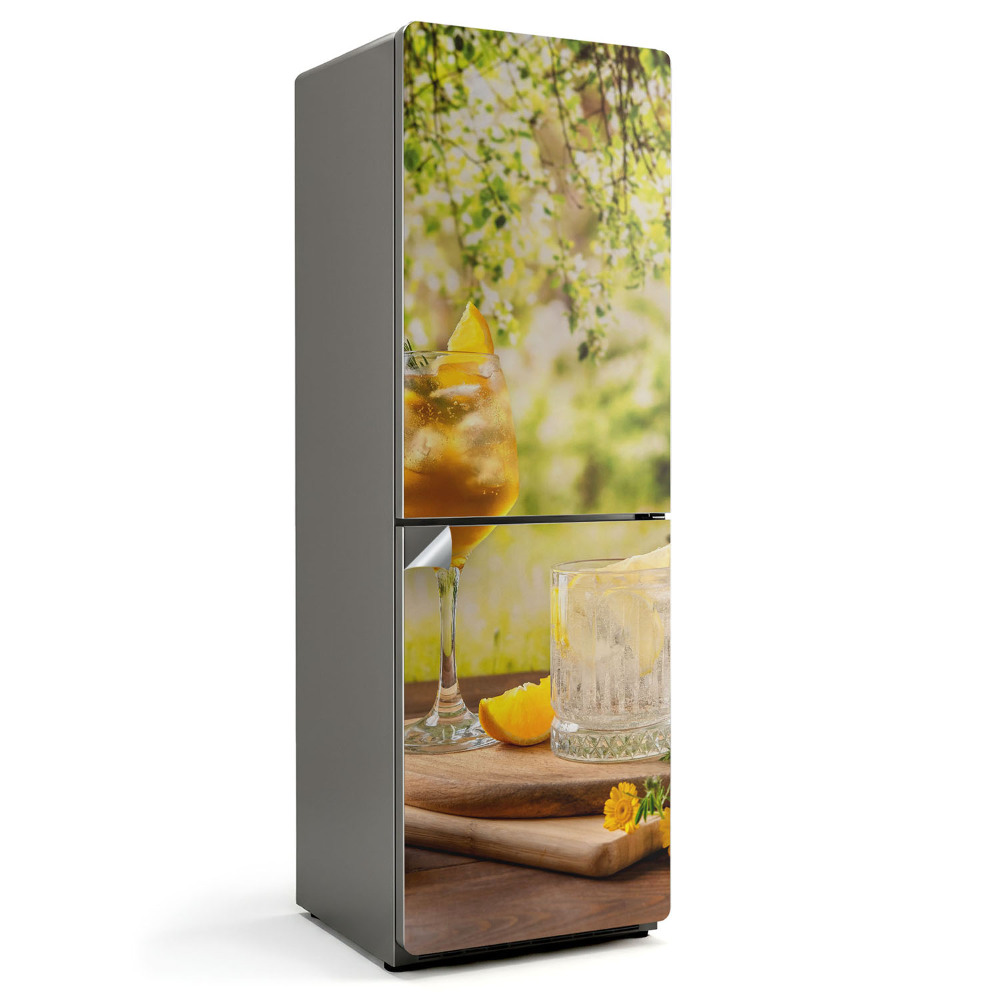 Samolepiaca nálepka na chladničku Osviežujúce nápoje vonku