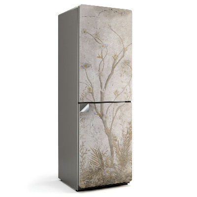 Nálepka na chladničku Vzor s vetvami a kvetmi