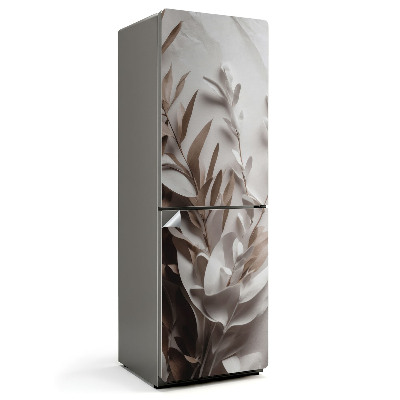 Nálepka na chladničku Listy papiera na tkanine