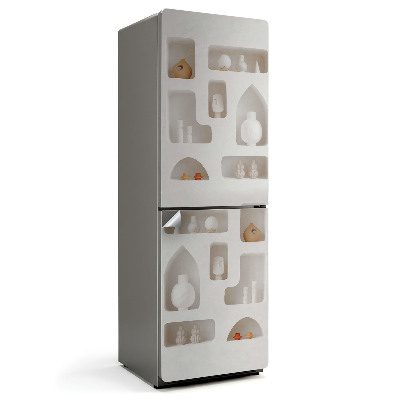 Nálepka na chladničku Modernistické výklenky v stene